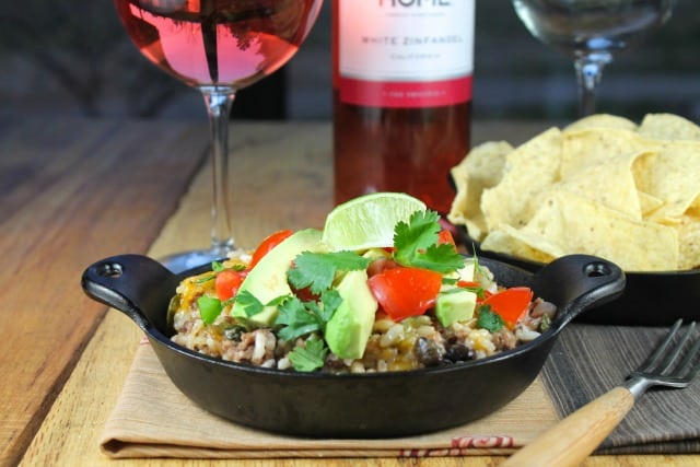 Tex-Mex Cheesy Rice Casserole from missinthekitchen.com