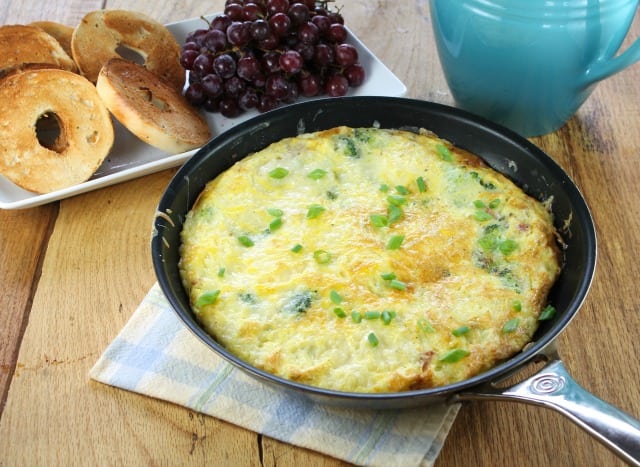 Ham and Broccoli Frittata Recipe Miss in the Kitchen