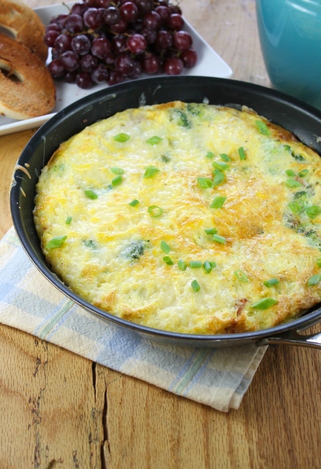 Ham and Broccoli Frittata