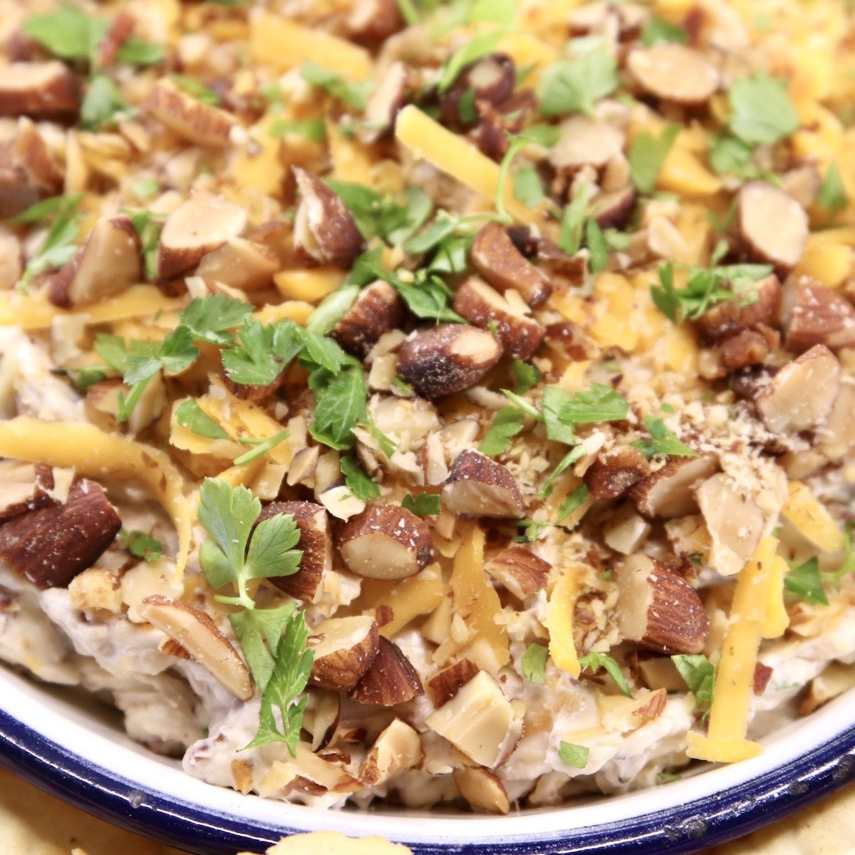 Million Dollar Dip with almonds