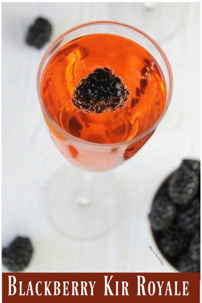 Blackberry Kir Royale Cocktail Recipe