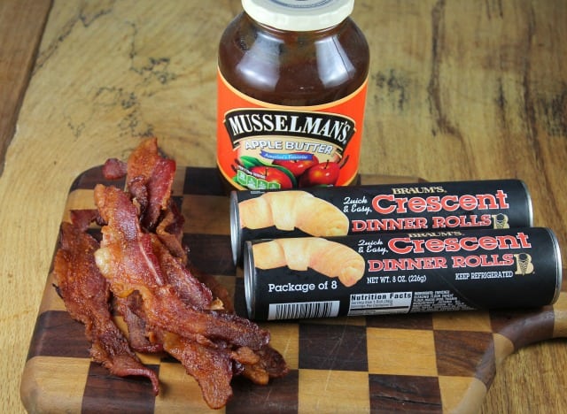 Apple Butter and Bacon Stuffed Waffles with Musselman's Apple Butter missinthekitchen