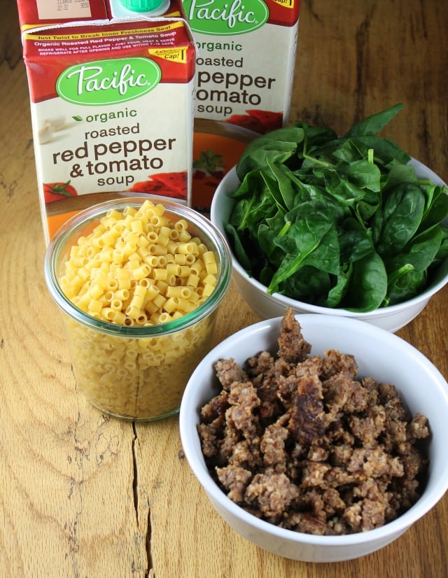 Italian Sausage Pasta Soup Ingredients from miss in the kitchen