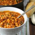 Italian Sausage Pasta Soup from missinthekitchen