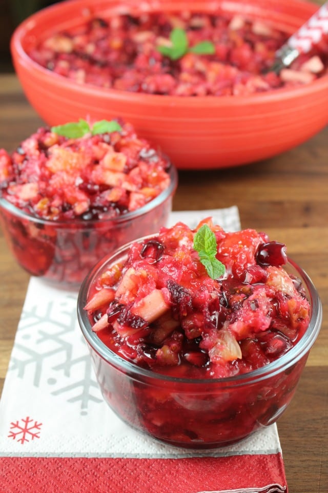 Cranberry Salad Recipe perfect for any holiday dinner from Miss in the Kitchen 