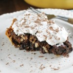 Mocha Pecan Pie Recipe is the perfect dessert for holiday dinners! From Miss in the Kitchen