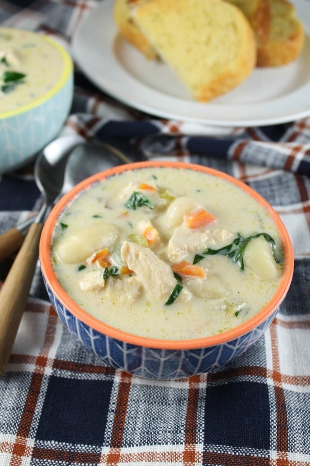 Chicken Gnocchi Soup Recipe from Miss in the Kitchen #sponsored