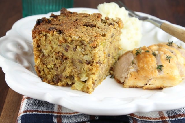 Cornbread and Sausage Dressing from Miss in the Kitchen