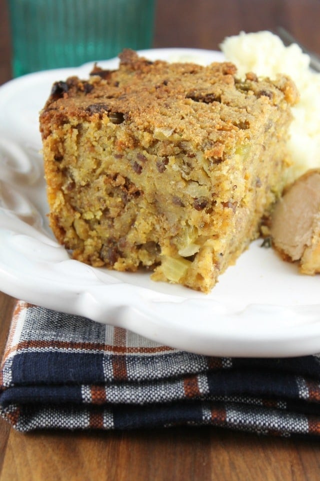Sausage and Cornbread Dressing Recipe from Miss in the Kitchen