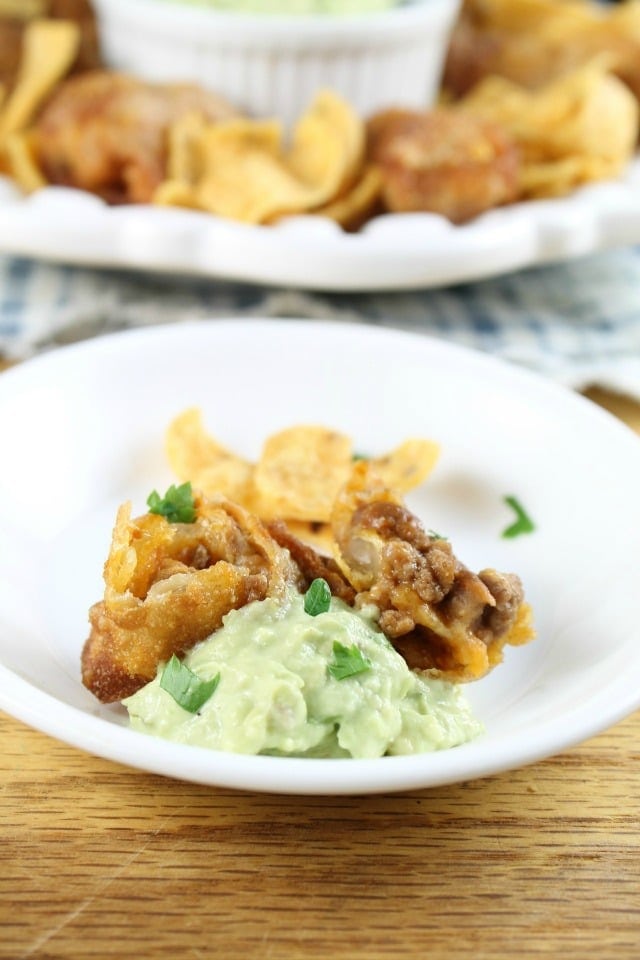 Fried Frito Chili Pie Appetizer Recipe from MissintheKitchen.com