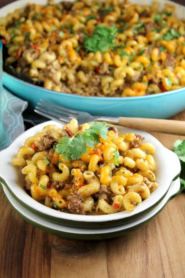 Zesty Taco Pasta Bake Recipe from MissintheKitchen