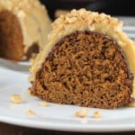 Slice of Apple Butter Bundt Cake from Miss in the Kitchen