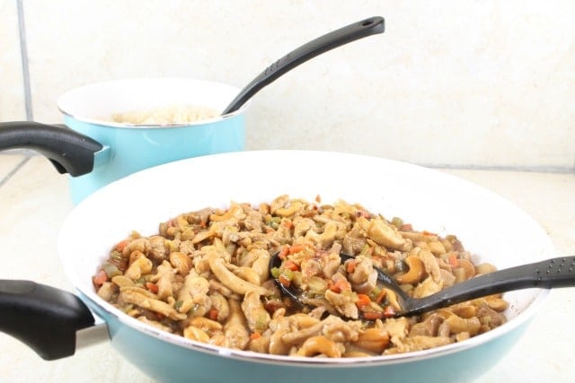 Kung Pao Chicken Recipe From MissintheKitchen #TeamFarberware #MyFamilyCooks #ad