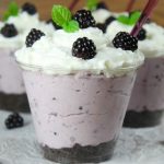 No Bake Blackberry Cheesecake is a recipe to make again and again. So easy and delicious from missinthekitchen.com