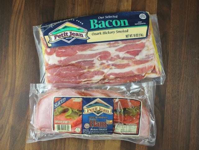 Hawaiian Onion Dip with Petit Jean Meats ham and bacon from Miss in the Kitchen