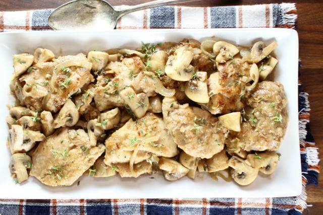 Creamy Balsamic Chicken Skillet Dinner Recipe ~ MissintheKitchen.com