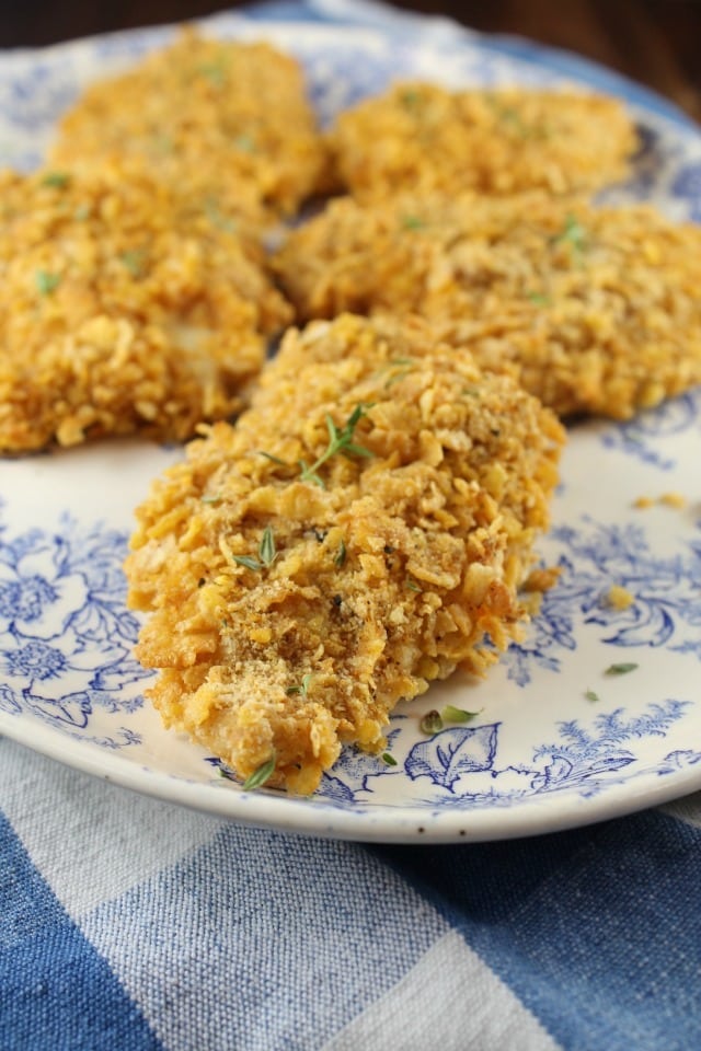 Oven Fried Chicken Recipe from MissintheKitchen.com #ad