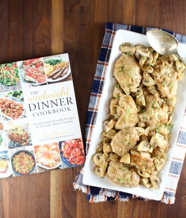 Creamy Balsamic Chicken Skillet Meal from The Weeknight Dinner Cookbook ~ MissintheKitchen