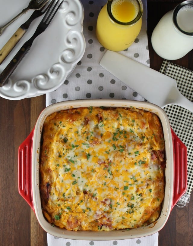 Ham and Cheese Breakfast Casserole Recipe from MissintheKitchen #ad #CollectiveBias #BeyondtheSandwich