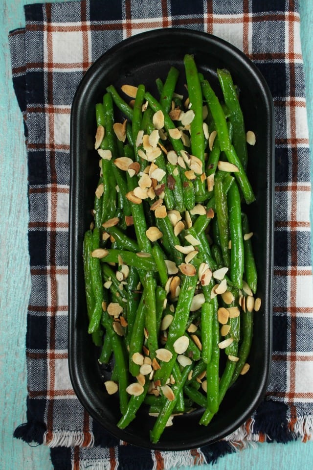 Almond Green Beans Recipe + Easy Dinners with Barber Foods ~ MissintheKitchen.com #ad