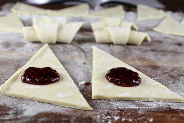 Filling Mini Raspberry Croissants ~ MissintheKitchen