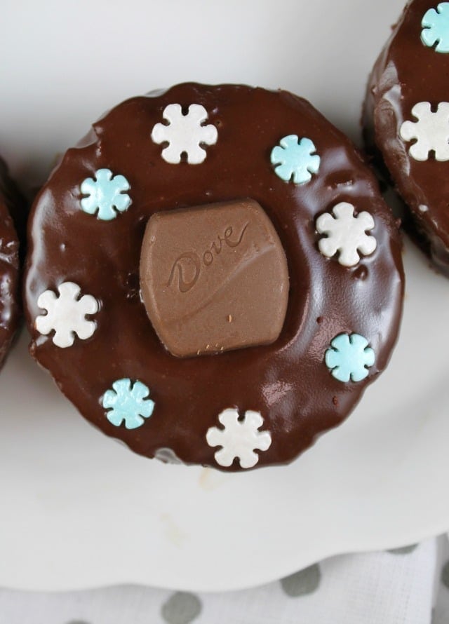 Triple Chocolate Snack Cakes Recipe to bake and share for the holidays! From MissintheKitchen.com #ad