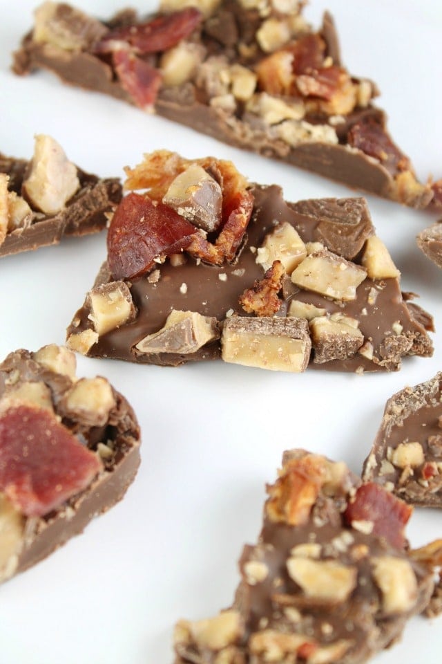 Bacon Toffee Bark for Petit Jean Eats blog from MissintheKitchen.com