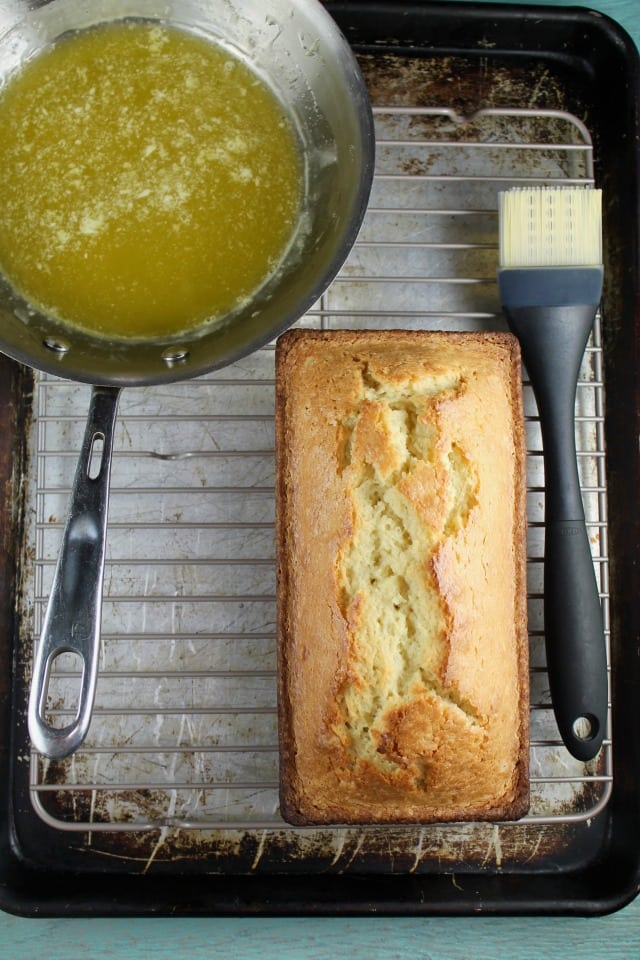 Baked Orange Glazed Almond Bread Recipe ~ MissintheKitchen.com