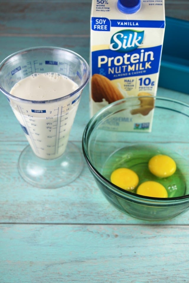 Silk Vanilla Nut Protein Milk ~ Orange Glazed Almond Bread ~ MissintheKitchen.com