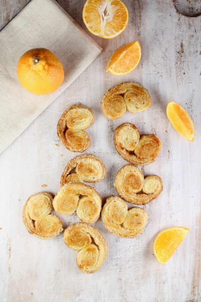 Orange Scented Palmiers Recipe ~ MissintheKitchen.com