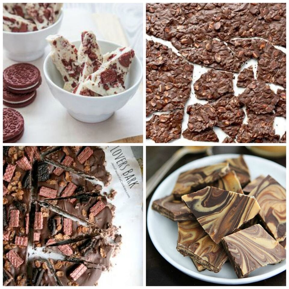 23 Best Chocolate Bark Recipes Round-Up from MissintheKitchen.com