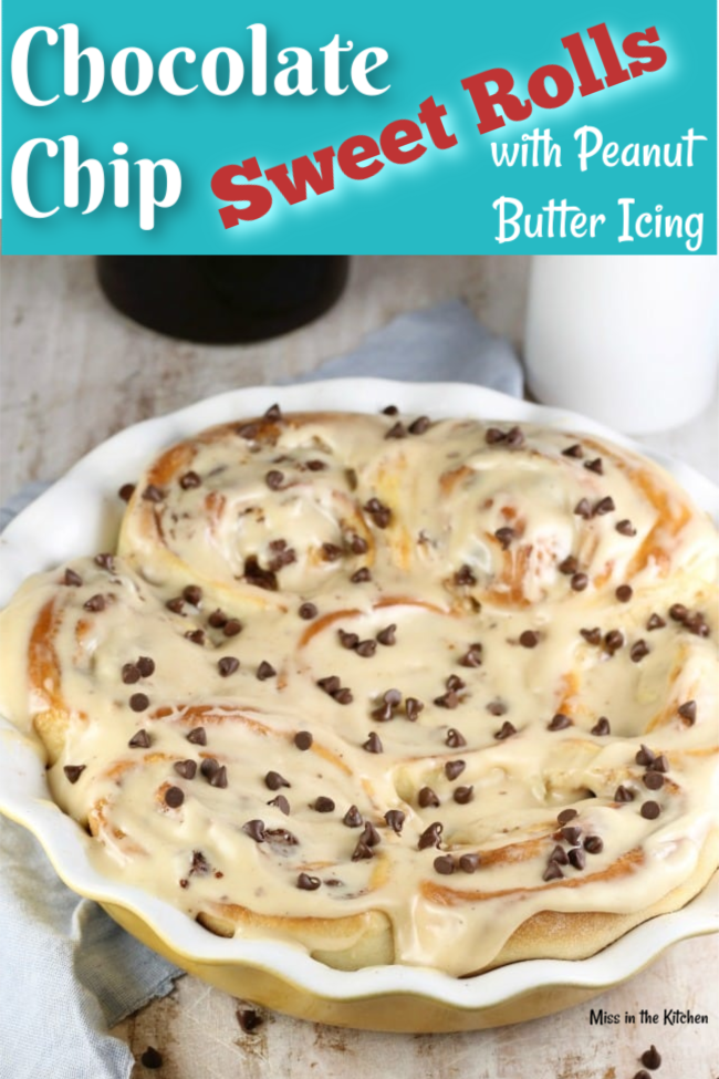 How to Make Chocolate Chip Sweet Rolls with Peanut Butter Icing