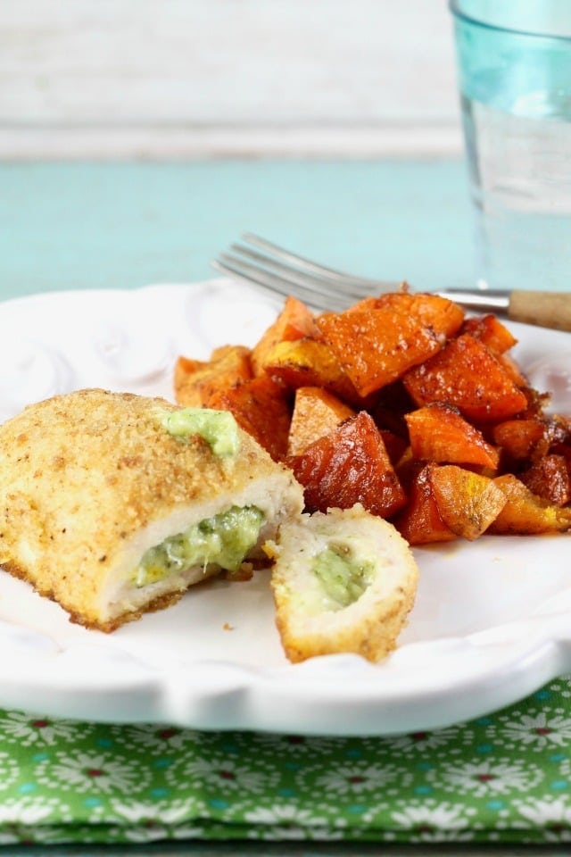Barber Foods Stuffed Chicken Sweet Potato Sheet Pan Meal is the perfect weeknight dinner recipe from MissintheKitchen.com #ad