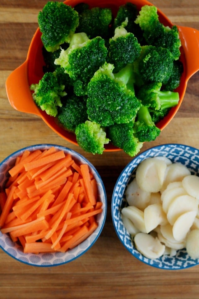 Veggies for Quick Lemon Chicken Broccoli Bowls