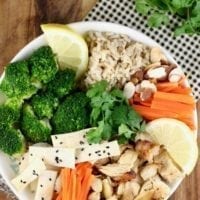 Quick Lemon Chicken Broccoli Bowls Recipe for a great weeknight dinner from Miss in the Kitchen with Tyson & Wish-Bone #ad