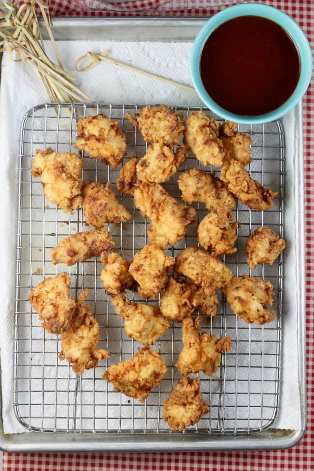Easy Popcorn Chicken Recipe ~ MissintheKitchen.com