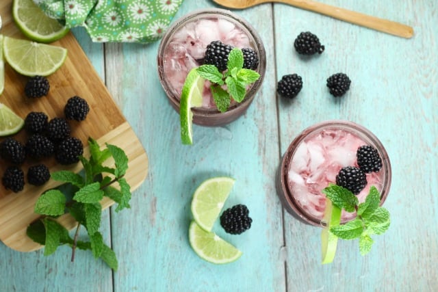 Easy Blackberry Mojito Cocktail ~ MissintheKitchen