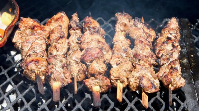 Balsamic Pork Skewers Recipe from MissintheKitchen.com