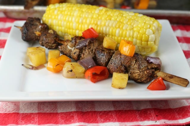 Balsamic Pork Skewers Recipe from Miss in the Kitchen