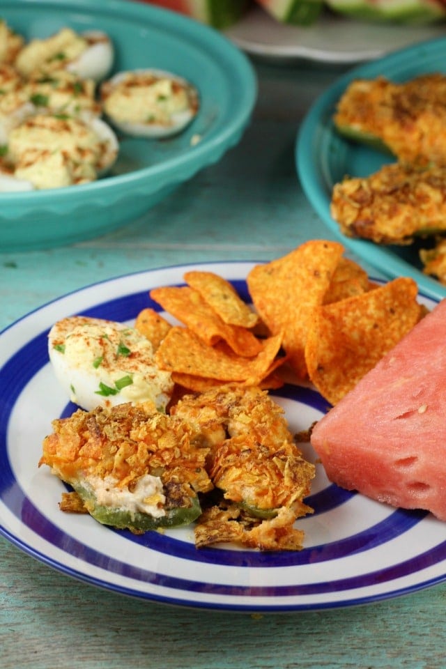 Doritos Chicken Jalapeno Poppers Recipe ~ MissintheKitchen.com #ad #SayYesToSummer