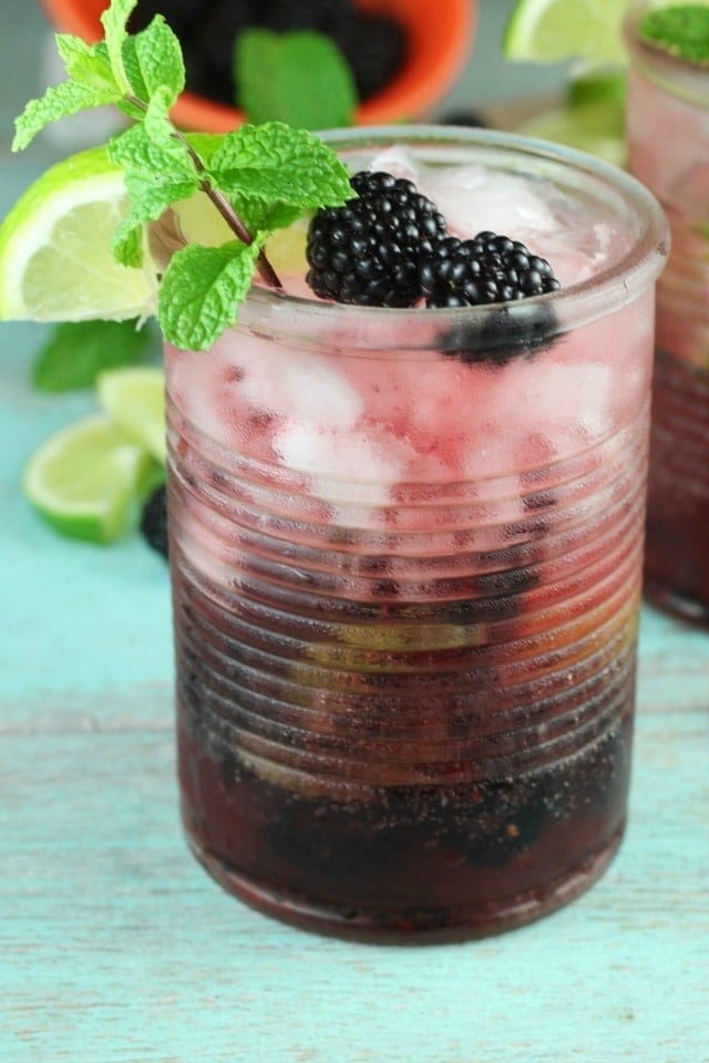 Easy Blackberry Mojitos Recipe made so simply with 7UP! Get the recipe and more at MissintheKitchen.com #ad #MixItUpALittle