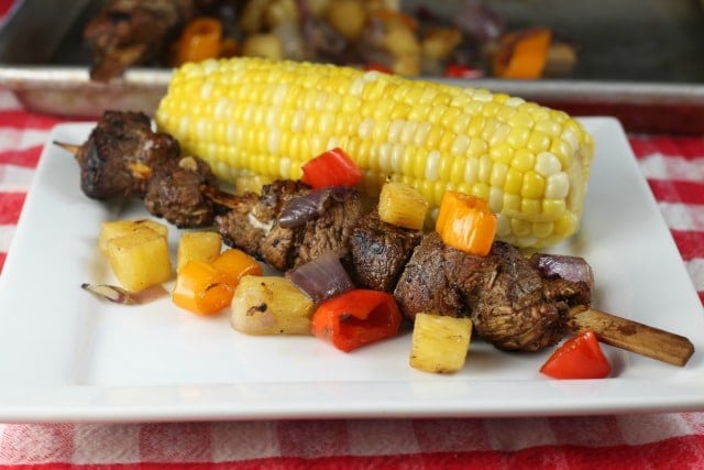 Easy Grilled Balsamic Pork Skewers Recipe ~ MissintheKitchen