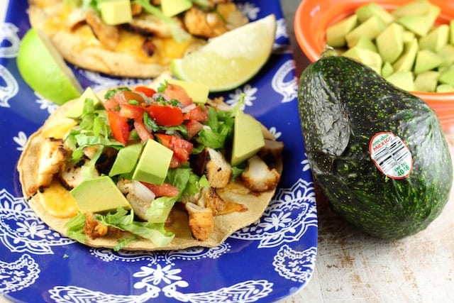 Grilled Chicken Tostadas ~ MissintheKitchen.com