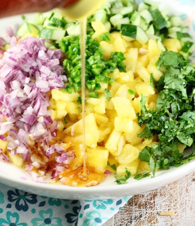 Pineapple Jalapeno Relish Recipe ~ easy addition to any dinner ~ MIssintheKitchen.com