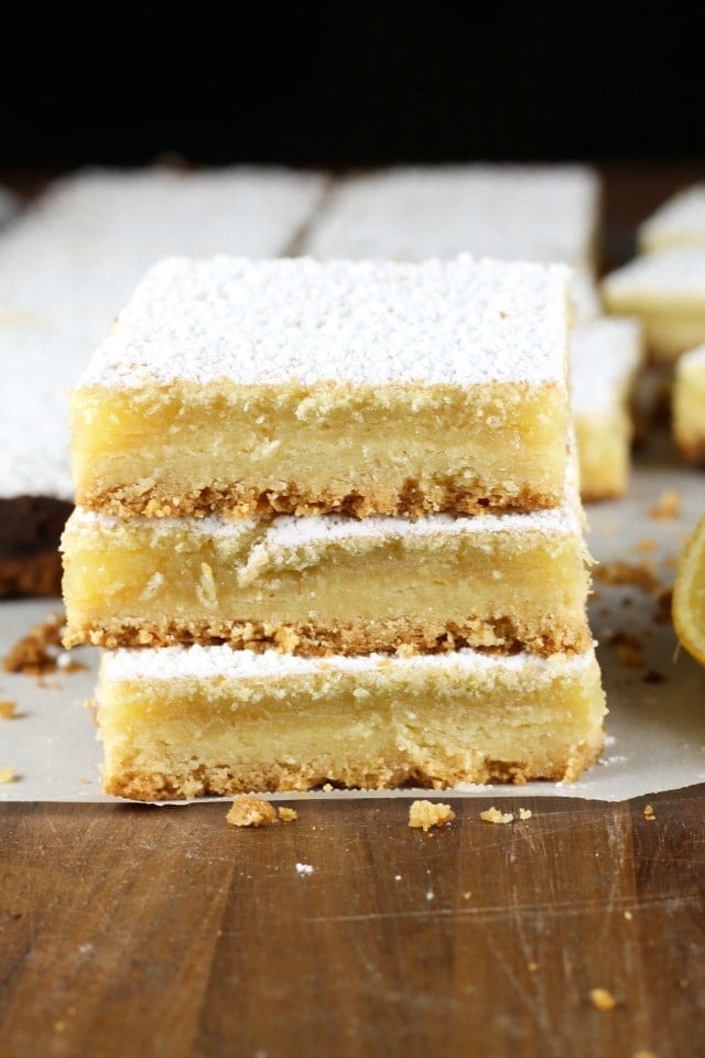 Lemony Lemon Bars from The Easy Homemade Cookie Cookbook ~ Recipe at MissintheKitchen.com