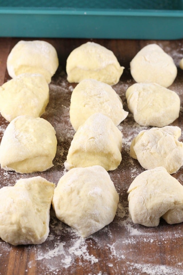 White Cheddar Potato Rolls ~ Shaping the Rolls
