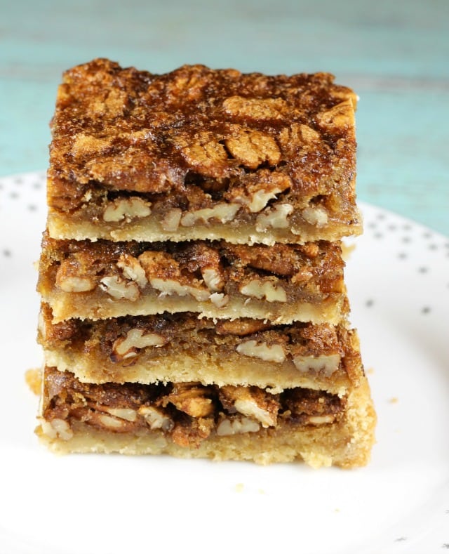 Brown Sugar Pecan Pie Bars Recipe from MissintheKitchen.com #ad @Walmart @Pillsbury #holiday #easydessert #christmas #thanksgiving