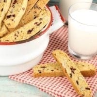 Cranberry Pecan Biscotti Recipe is the perfect holiday cookie! From MissintheKitchen.com #christmascookies #christmas #cranberry #pecans