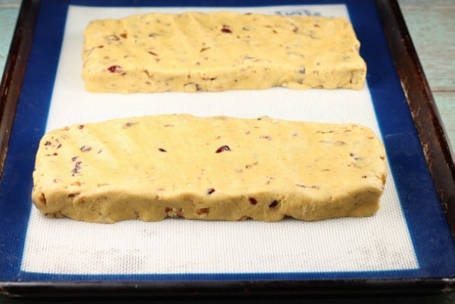 Cranberry Pecan Biscotti ~ Ready to bake ~ MissintheKitchen.com