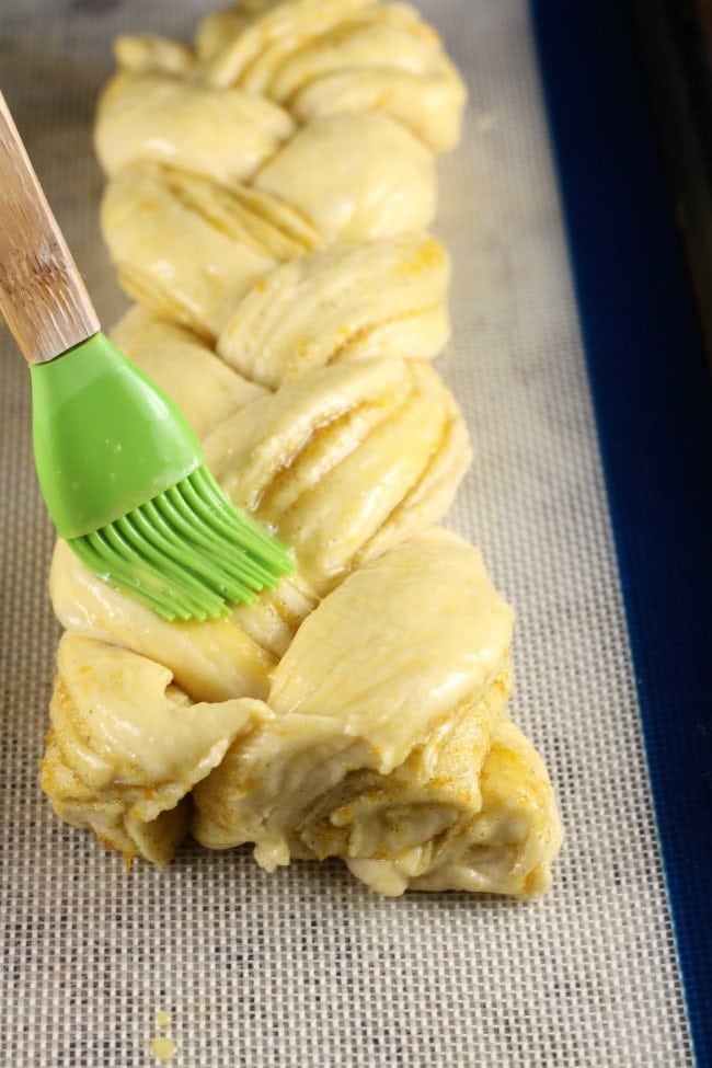 Egg wash for Orange Cardamom Braid 